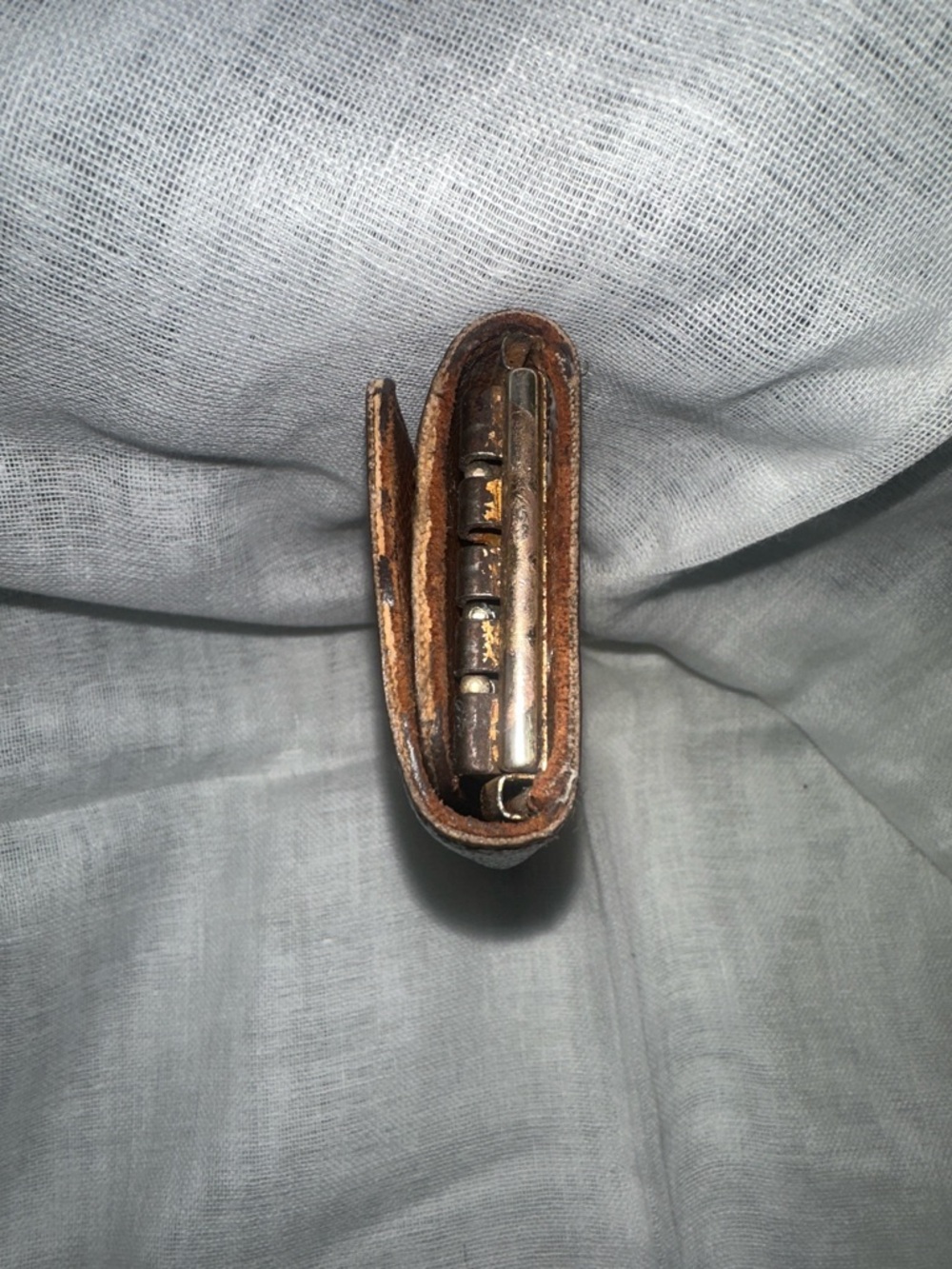Louis Vuitton Monogram Canvas Key & Card Holder Dark Brown w/Gold Hardware 💯% - Picture 4 of 14